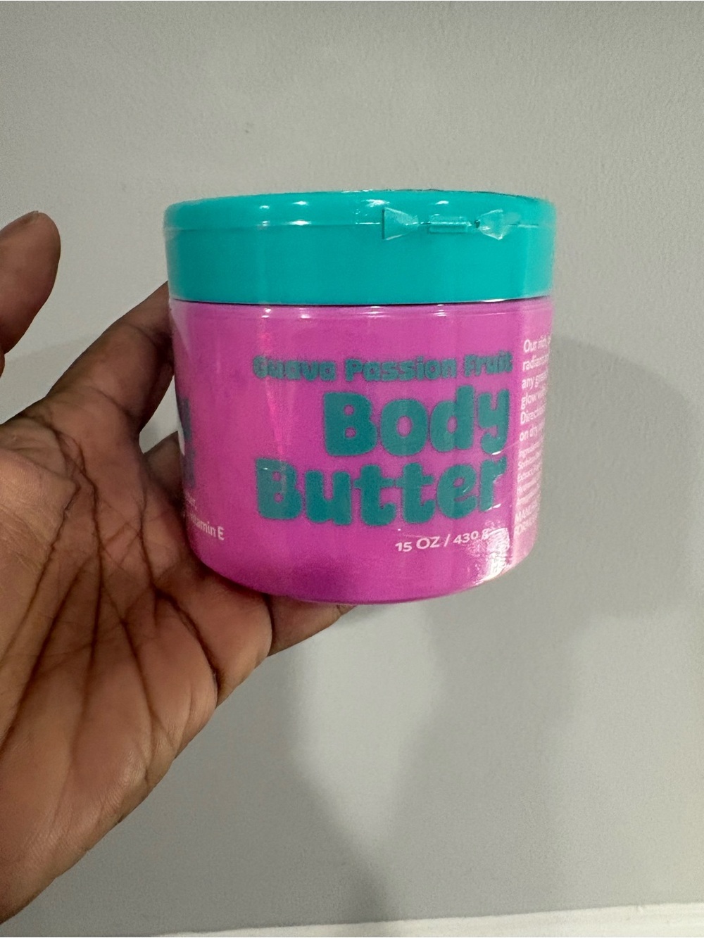 Guava Passion Fruit Body Butter - Pink & Teal Moisturizing Cream